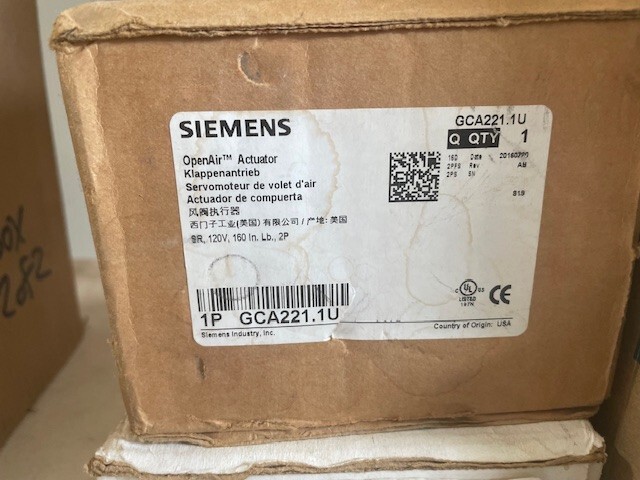 Siemens GCA221.1U OpenAir Actuator