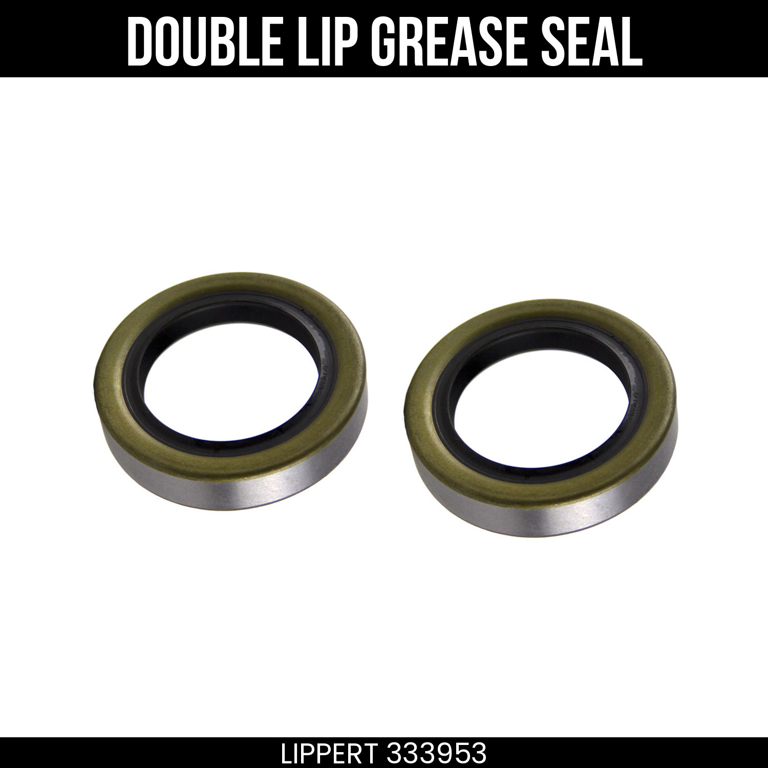 Double Lip Grease Seal 1.250 Inch Diameter 2 Pack by Lippert 333953