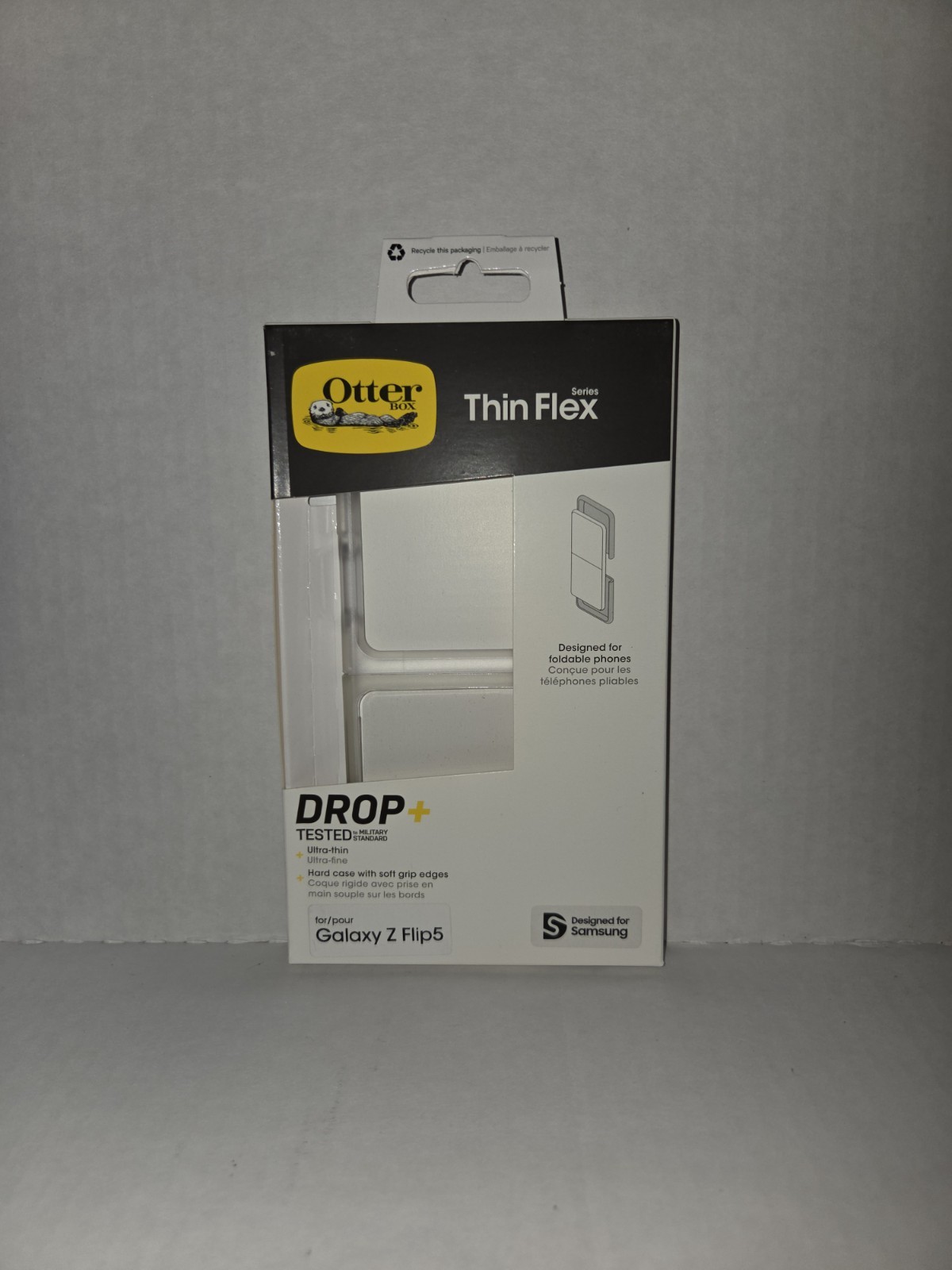 OtterBox Galaxy Z Flip5 Thin Flex Series Ulra Slim Hard Case - Clear NEW