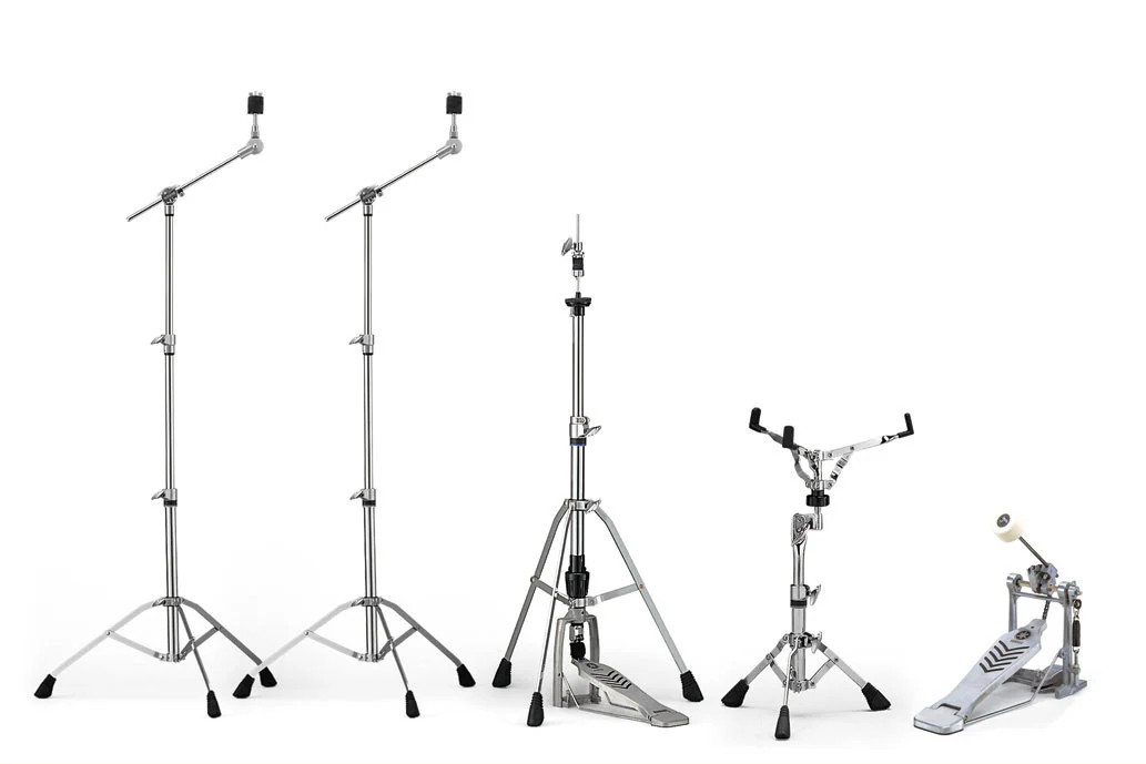 Yamaha HW-780 2 Boom Cymbal Stands, Snare Stand, Hi-hat Stand & Bass Drum Pedal