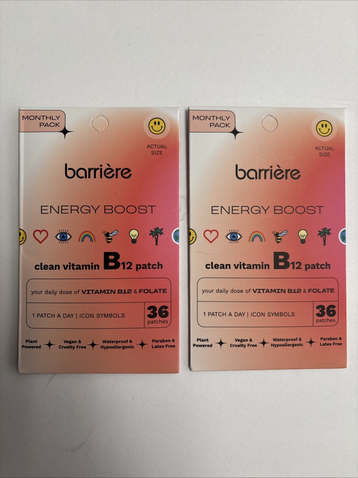 BARRIERE CALL OF BEAUTY Clean B12 & Folate 72 Total Patches Exp. 11/28