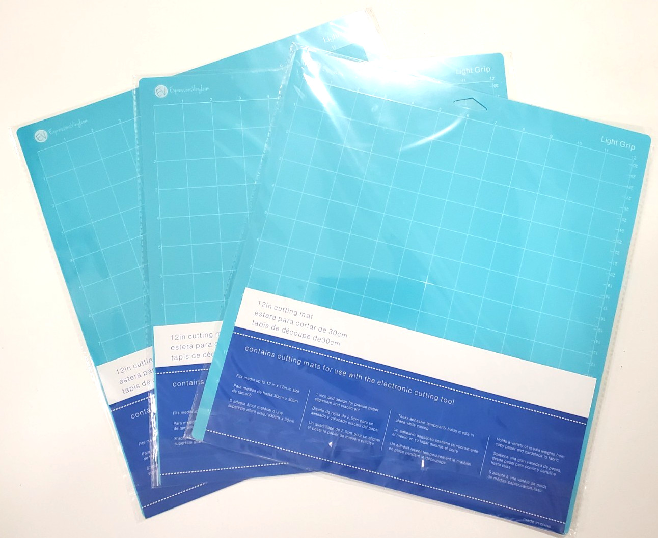 12" Replacement Cutting Mat Silhouette Cameo Digital Design Adhesive Vinyl 3Pk