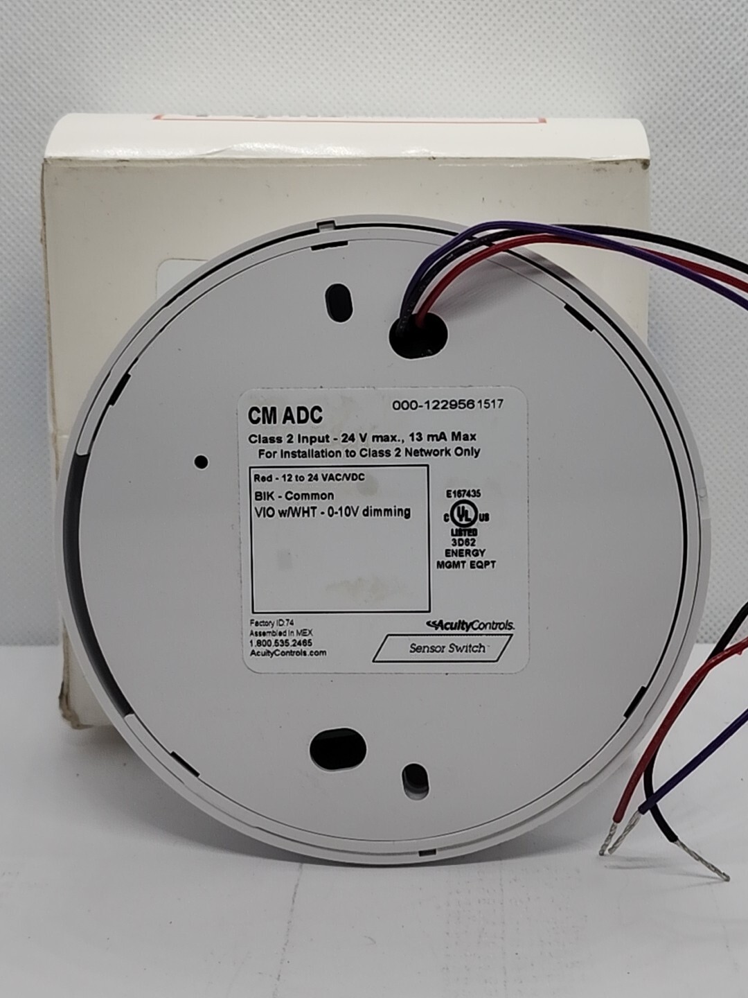 ACUITY Sensorswitch CM ADC Ceiling Mount Sensor, Auto Dimming Photo Sensor [BB2]
