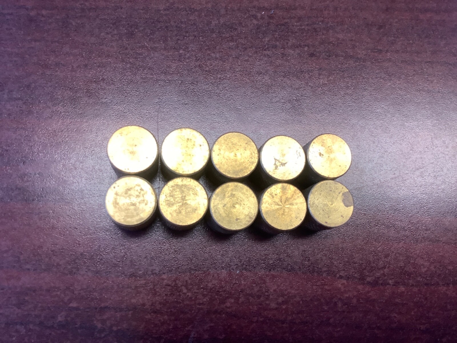 Lot of 10 Brass Finger Tight  1/4” Hvac/Refrigeration Freon Access Port Covers