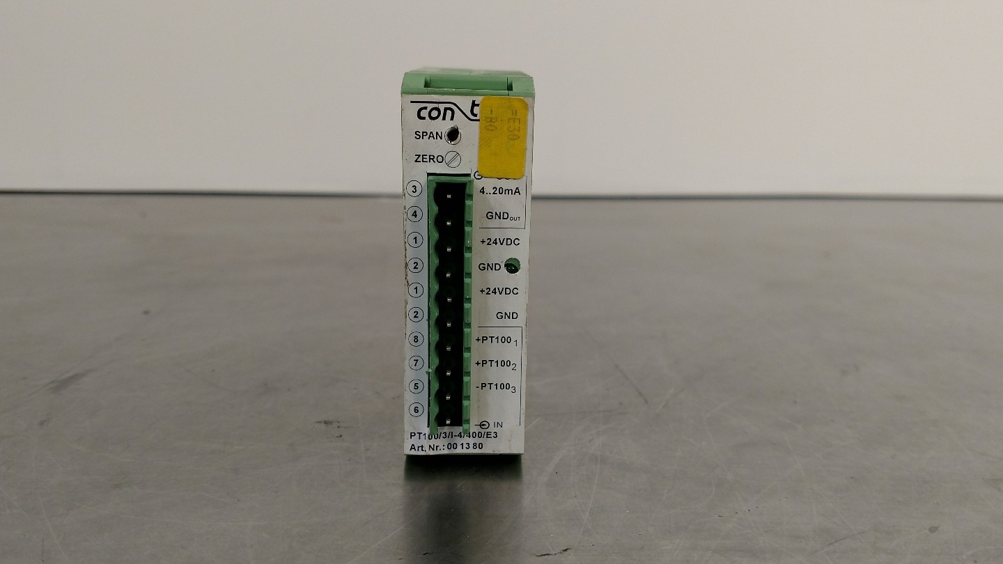 Contech Pt100/3/I-4/400E3 Isolating Amplifier Art.Nr.001380                 3D-4