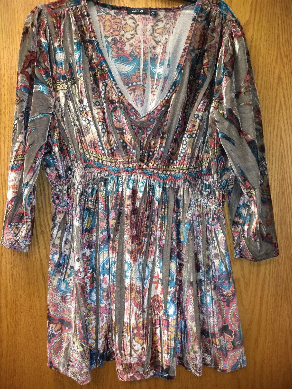 Apt 9 1x amazing tunic boho renaissance velvety empire