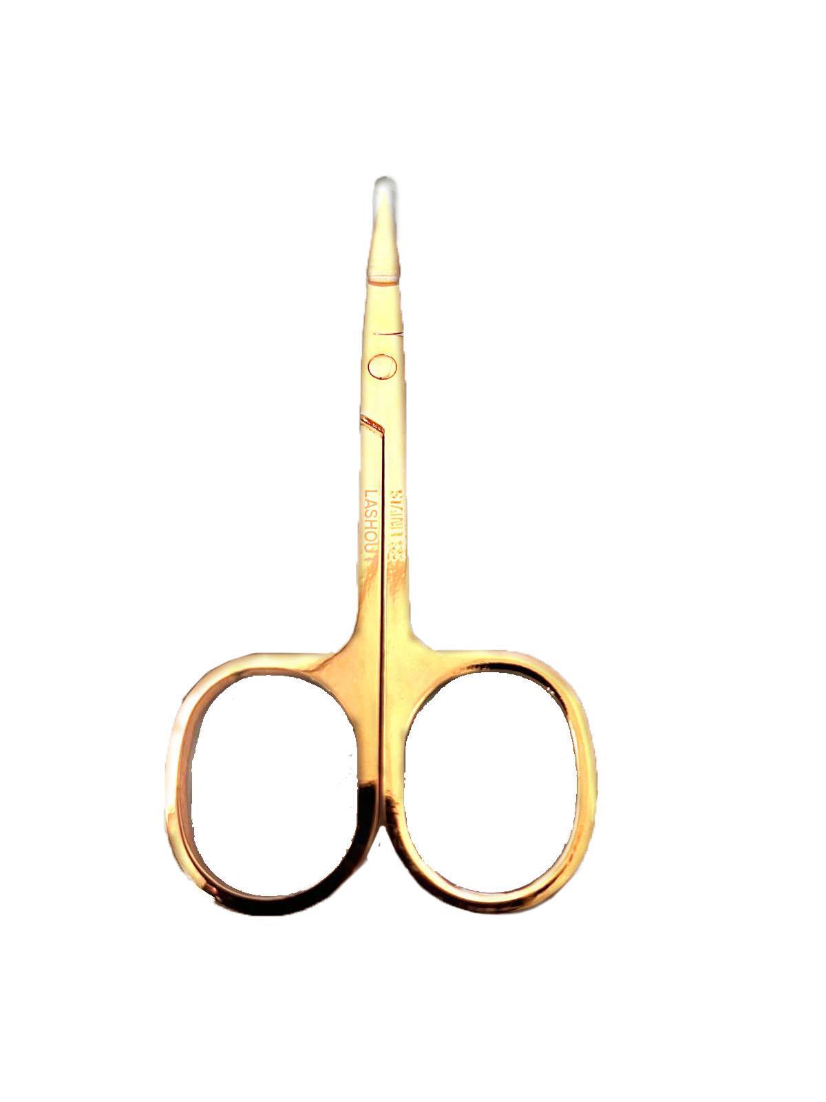 Lashout Rose Gold Precision Lash & Brow Scissors