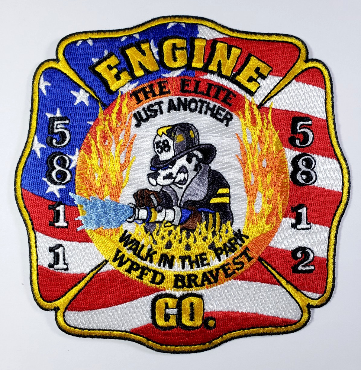 Washington Park Illinois Fire Department Engine 5811/5812 "The Elite" Patch -NEW