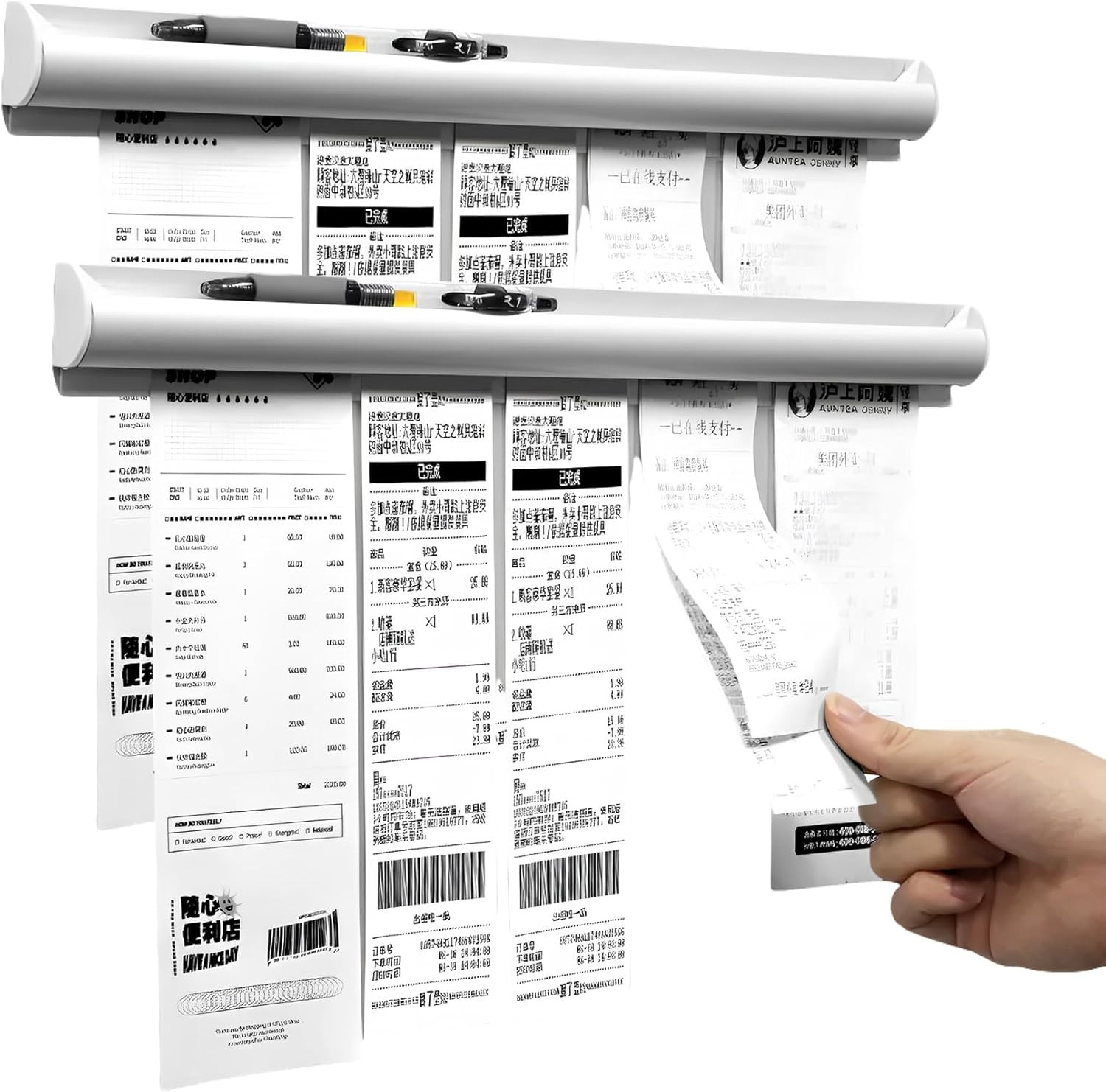 Restaurant Ticket Holder Rail 12in Receipt Order Holder Bar Kitchen 2 Pack