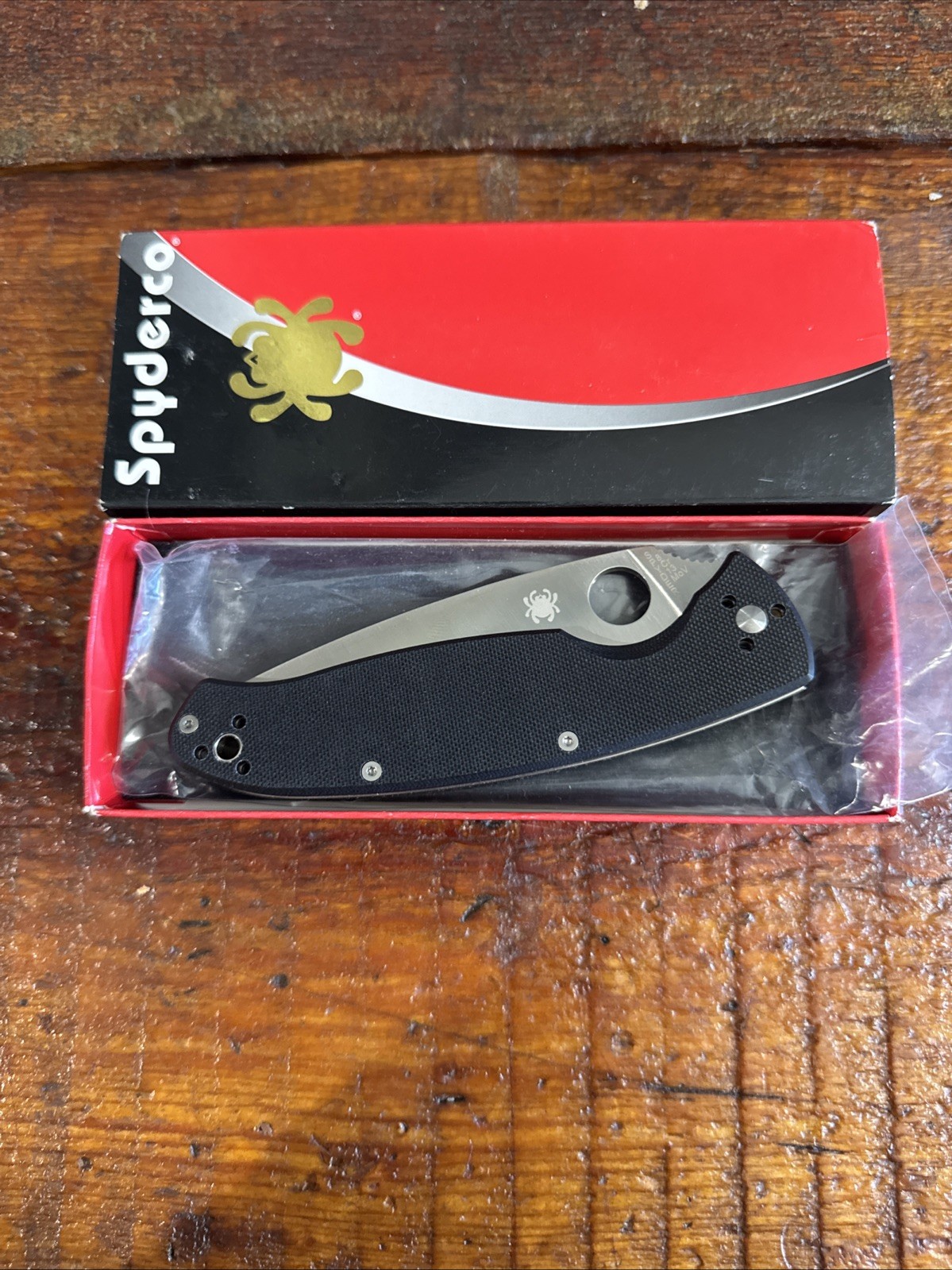 Spyderco Resilience Folding Knife 4.25" 8Cr13MoV Steel Blade Black - C142GP
