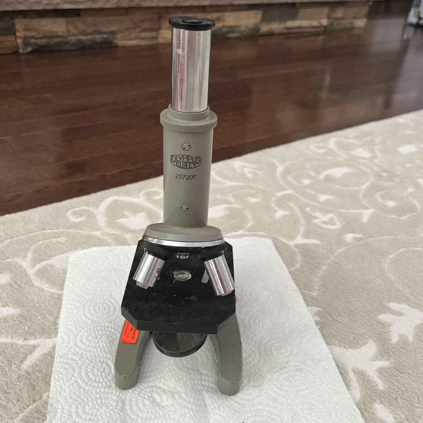 VINTAGE OLYMPUS ELGEET 257209 MICROSCOPE- JAPAN