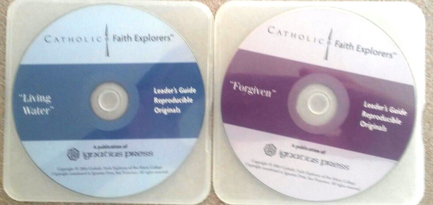 2 CATHOLIC FAITH EXPLORERS LEADER'S GUIDES PRESENTATIONS:FORGIVEN & LIVING WATER