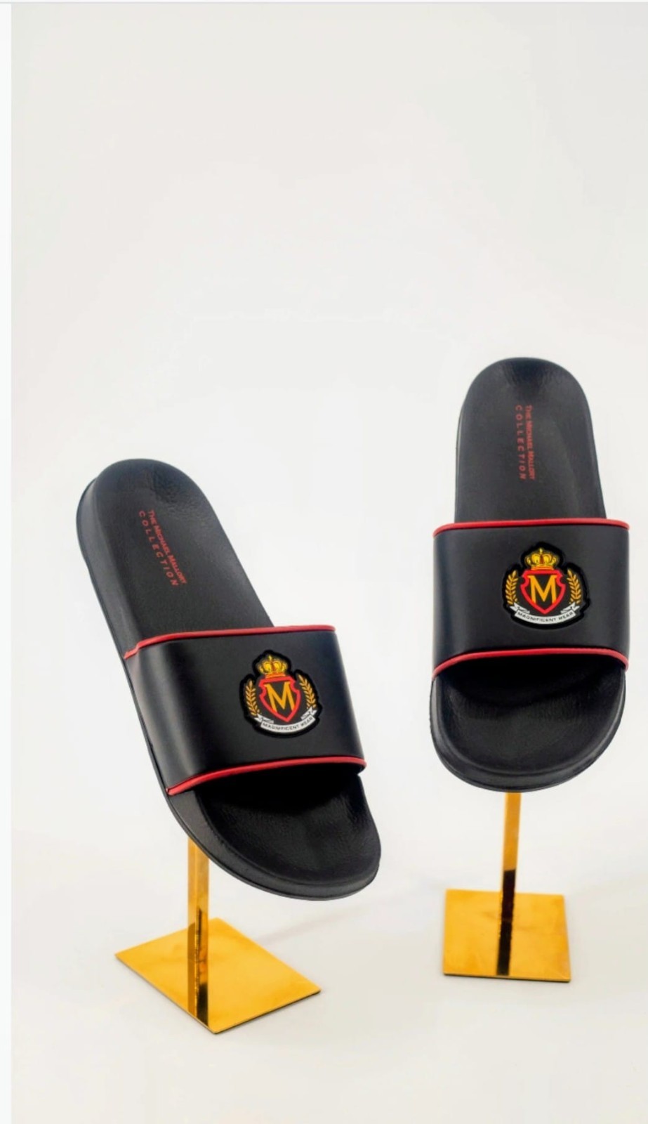 MMC, ROYAL CREST SLIDES, PADDED . COLOR:  NOIR , Sizes (6-14)