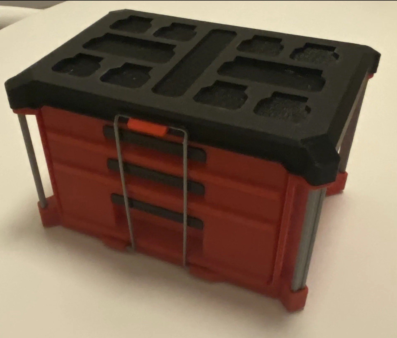 Desktop Milwaukee Packout 3 Drawer (Printed Inspired)