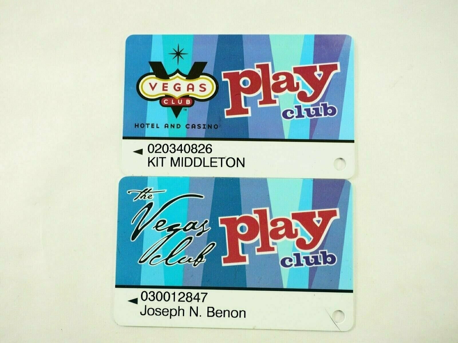 The Vegas Club Hotel & Casino Players Card Las Vegas