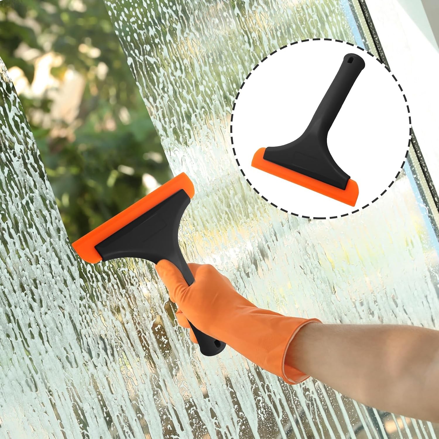 6 Inch Car Window Squeegee Silicone Squeegee, Auto Window Squeegee Small