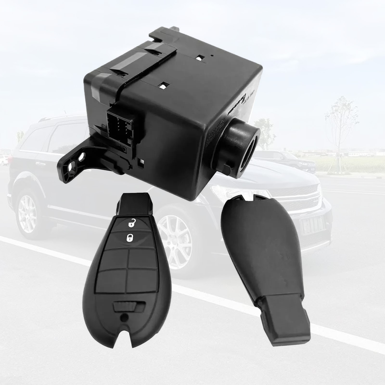 1x Ignition Switch Node Module with 2x Keys Replacement For Dodge Journey 08-10