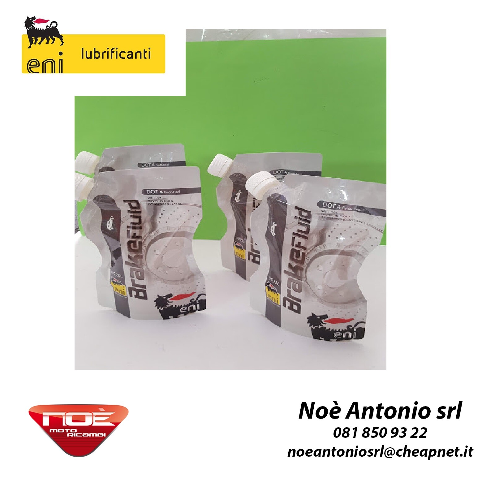 4 bags BRAKE OIL ENI BRAKE FLUID DOT4 0.25L COD 9711 DOT 4 brake fluid
