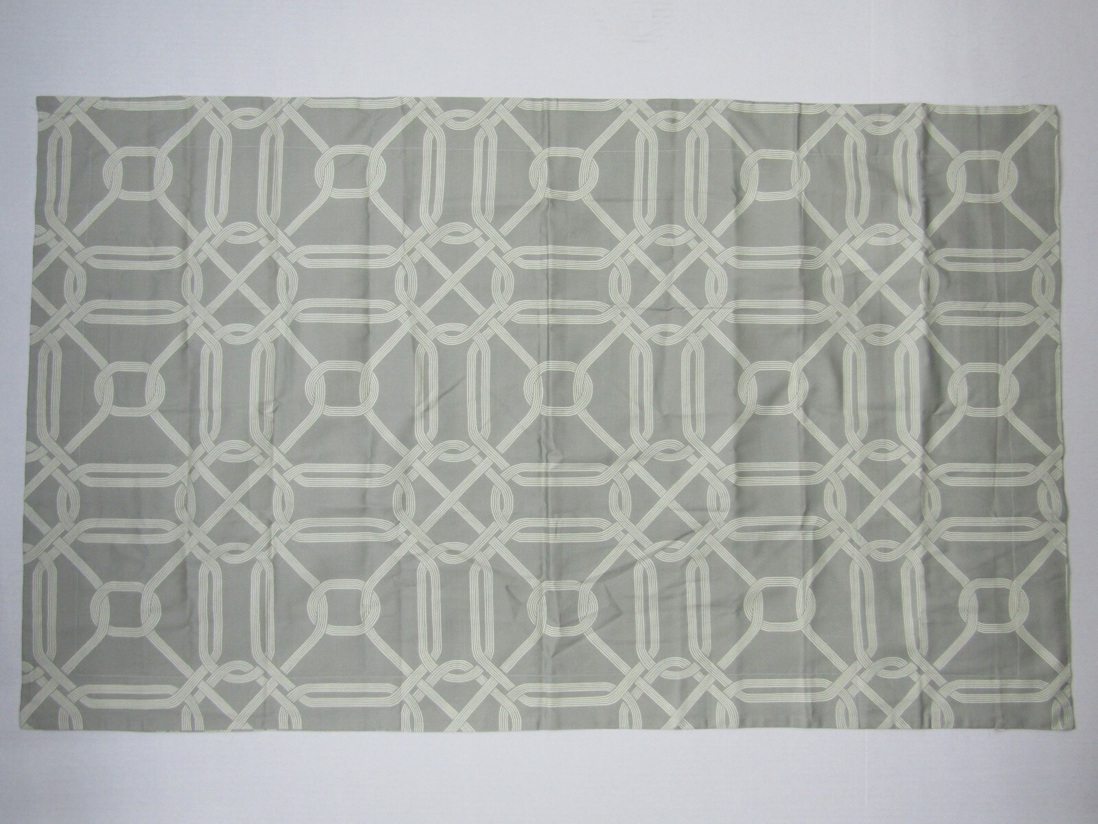 Pottery Ban Chain Trellis Rope Sham King Green Ivory #A126