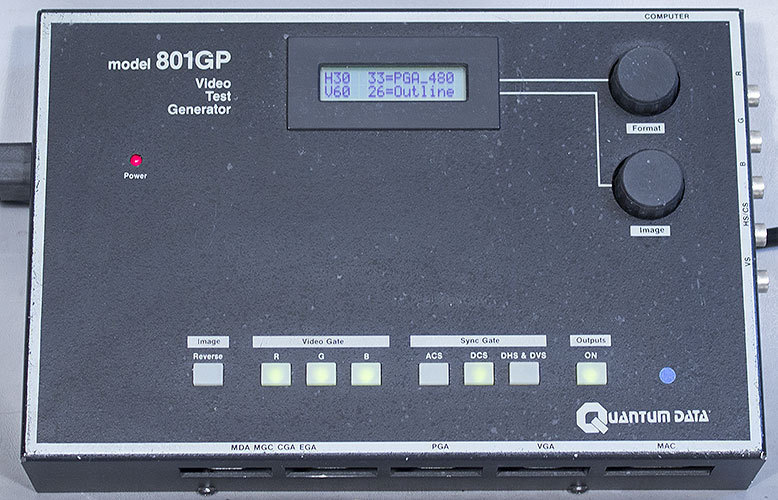 Quantum Data/Teledyne 801GP Portable Video Signal Generator