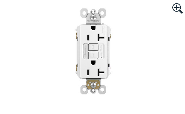 Pass Seymour Legrand 20A GFCI Outlet Night Light # 2097NTL TRLA Light Almond NEW