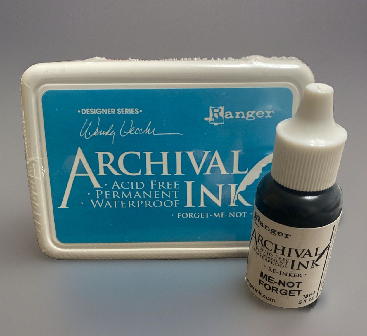 Ranger Archival FORGET ME NOT Ink Pad &Reinker Permanent/Waterproof