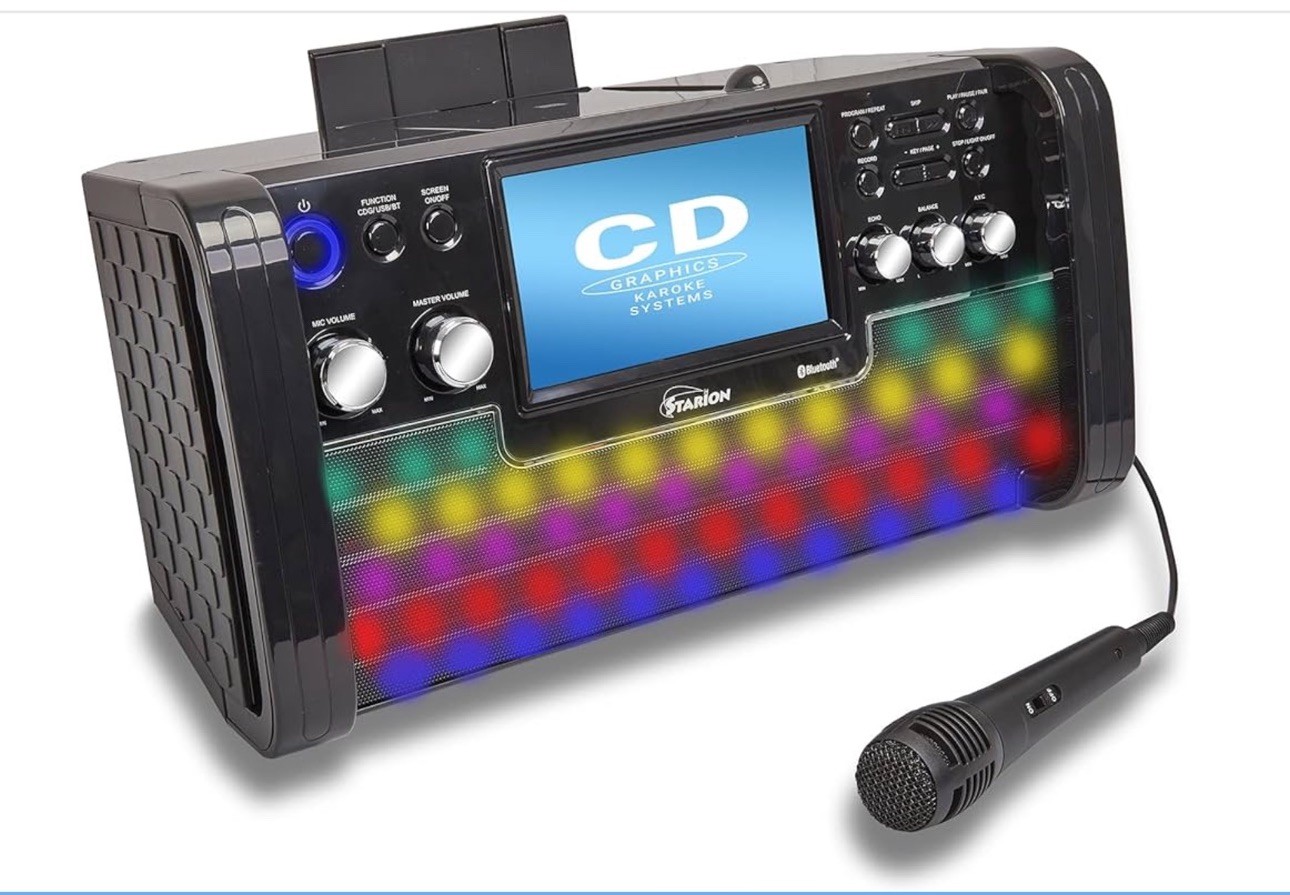 Starion KS780-B Portable Bluetooth CD+G Karaoke Machine NIB