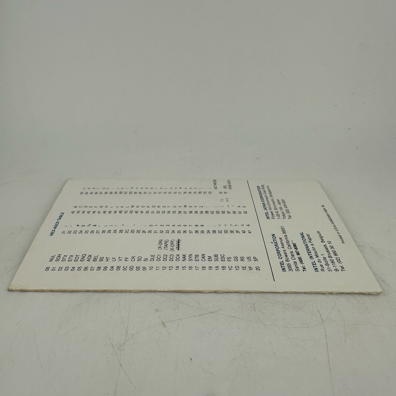 Intel 8085 8080 MCS-85 Assembly Language Reference Card March 1979 Original