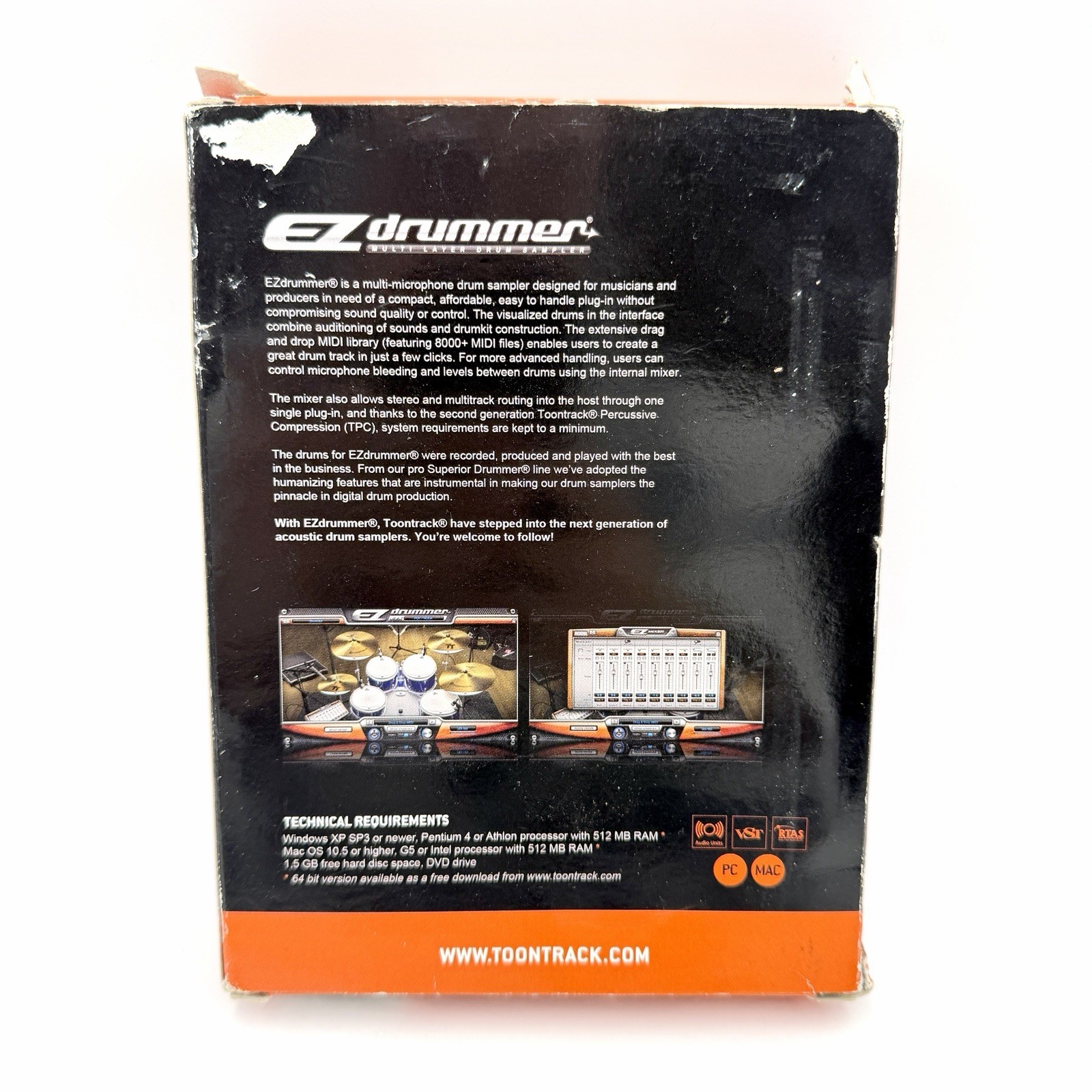 TOONTRACK EZ DRUMMER Multi Layer Drum Sampler DVD With Serial#