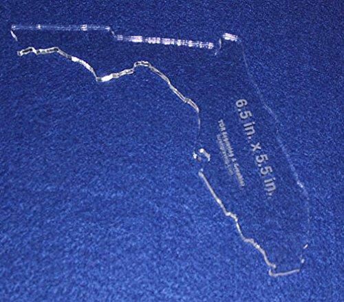 State of Florida Template 6.5" X 5.5" - Clear ~1/4" Thick Acrylic