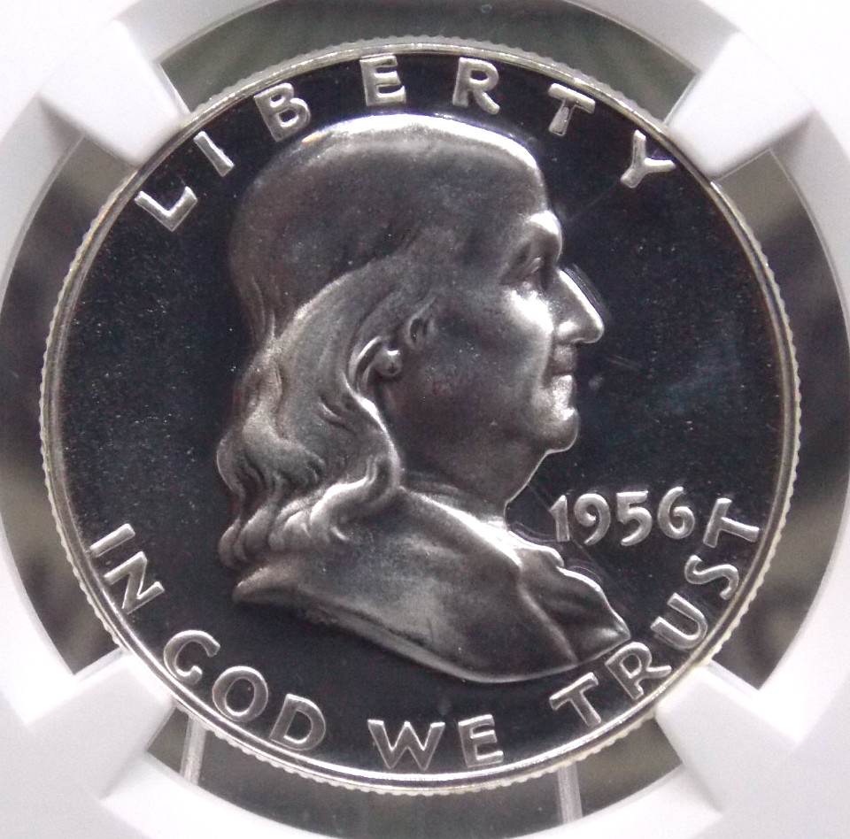 1956 Proof *FRANKLIN* Half Dollar *TYPE 2* 50c NGC PF68 #002 Gem ECC&C, Inc.