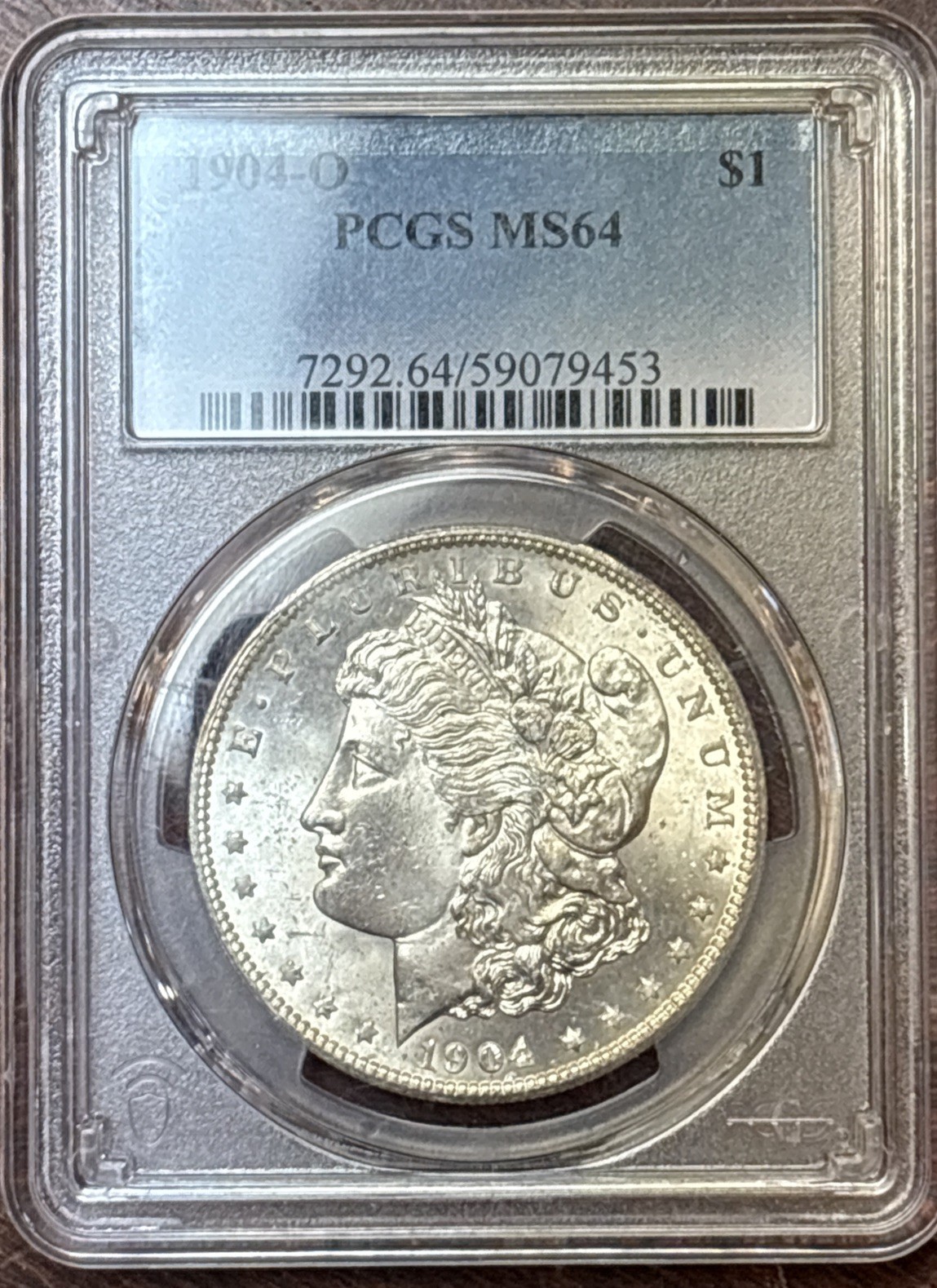 1904 O  $1 Morgan Silver Dollar Certified PCGS MS64