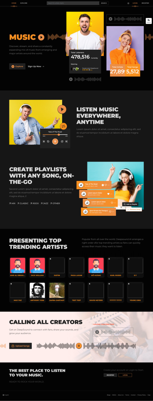 Soundra - Music Sharing & Streaming PHP Platform | SaaS Ready | Full Source Code