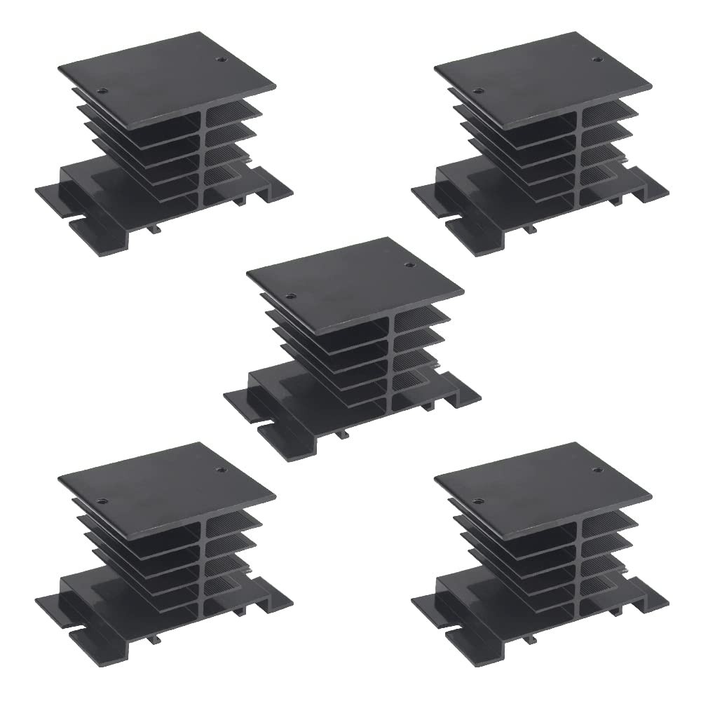 5 PCS Solid State Relay Heat Sink Aluminum Heat Sink SSR Dissipation for One ...