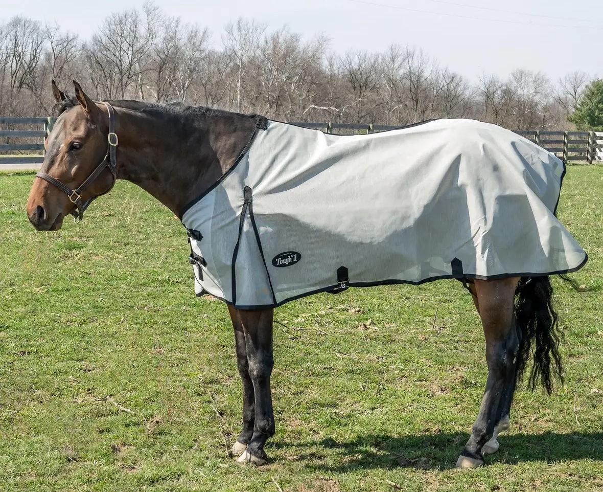 Horse Mesh Fly Sheet - PVC Bug Barrier - Sizes 69" to 84"