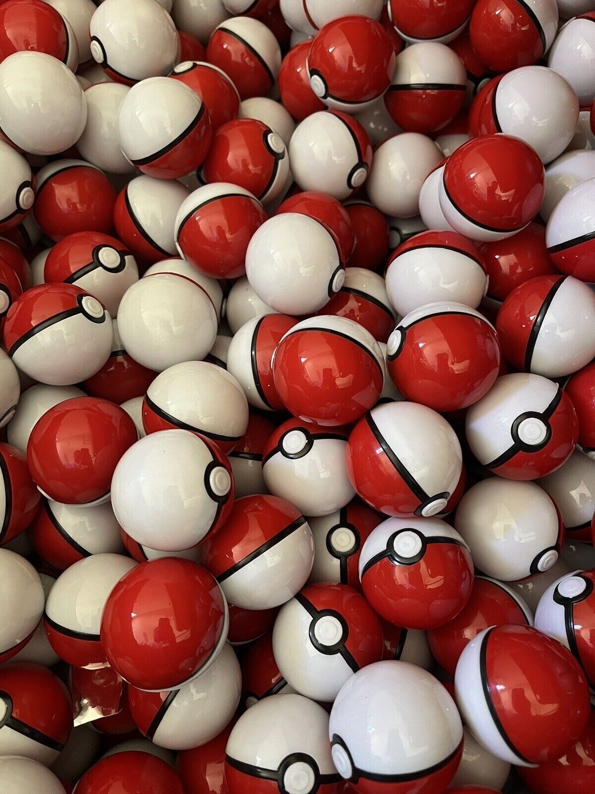 5cm/2” empty Pokeballs Toy Capsules Kids Bday Party Favor Xmas Stocking Stuffer