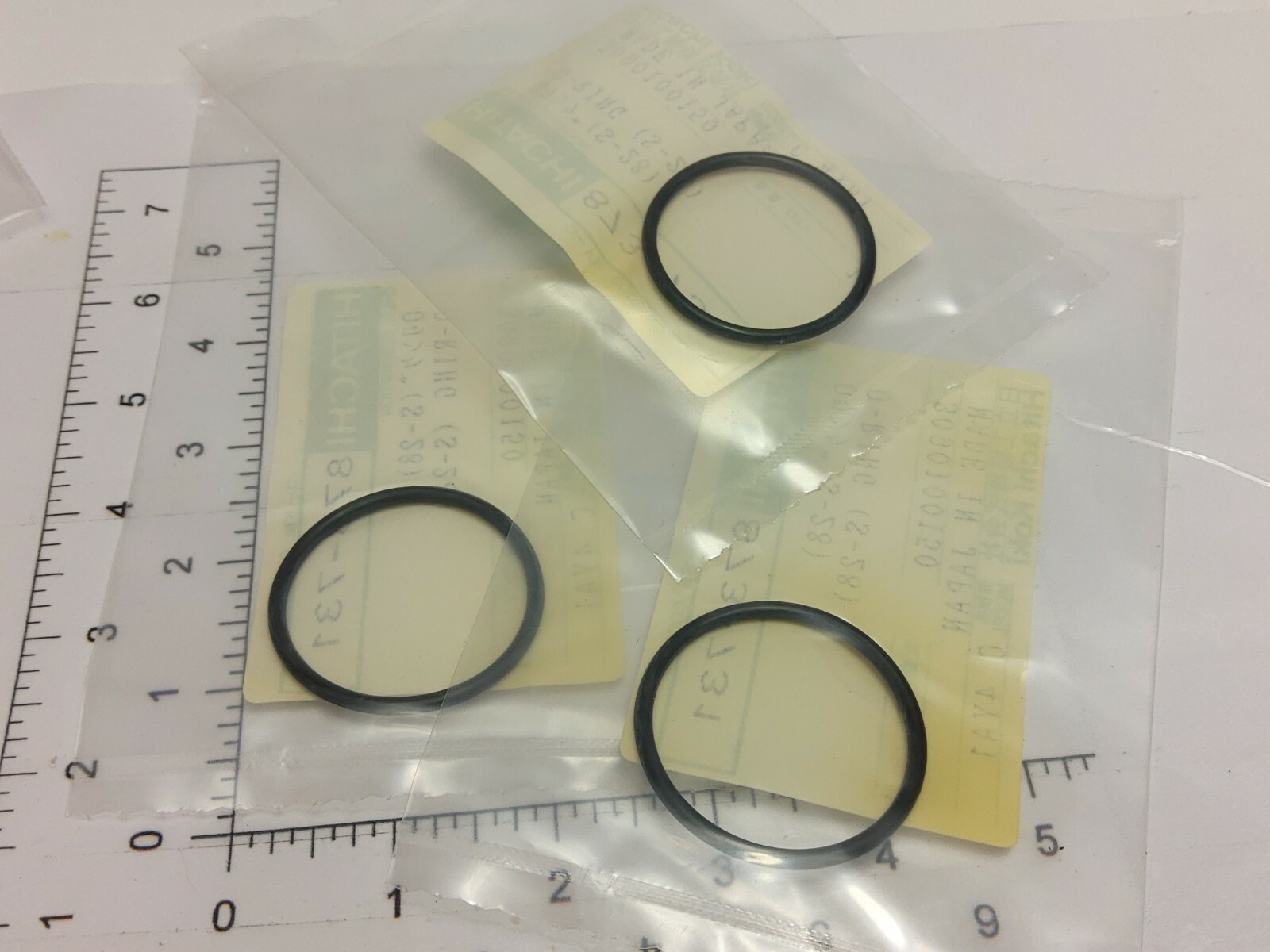 LOT OF 3 HITACHI 873-731 O-RINGS (S-28) C-4YA1 (NEW)