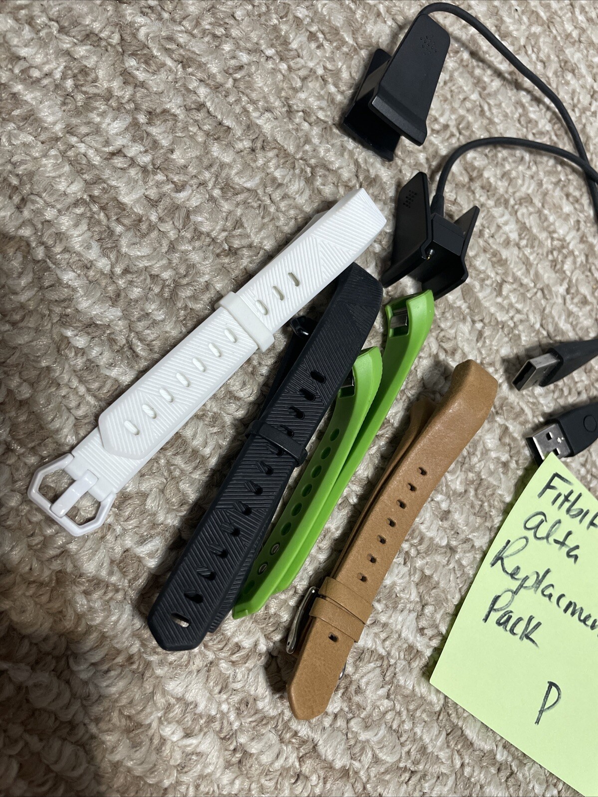 Fitbit ALTA Replacement Parts Pack! X2 Chargers X4 Bands!
