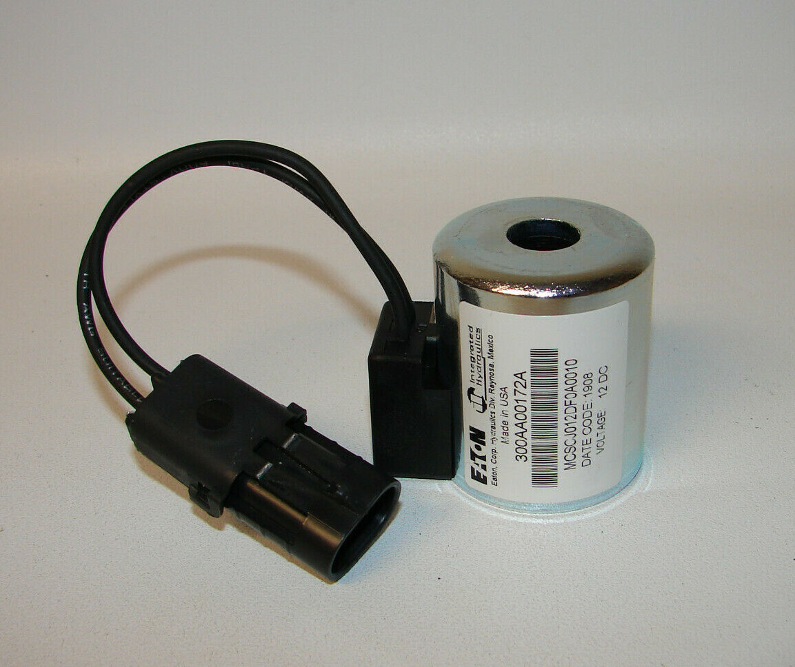 NEW Eaton Hydraulics 300AA00172A Solenoid Coil, 12 VDC, 6" Leads