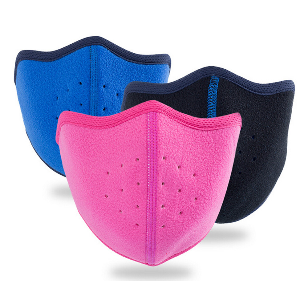 Winter Fleece Windproof Ski Mask Balaclava Half Face Mask for Men Women Sports