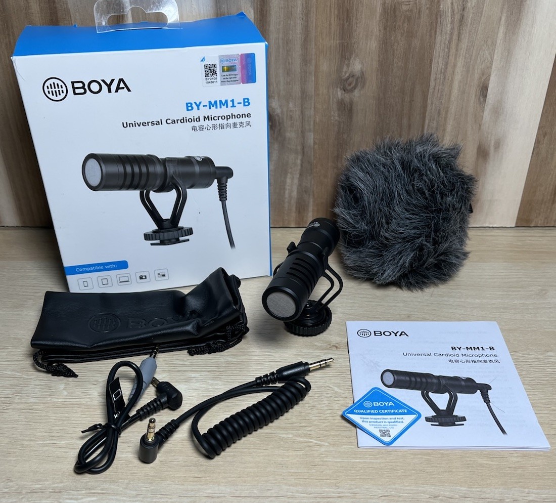 BOYA BY-MM1-B Universal Cardioid Microphone for Smart Phones Tablet DSLR Cameras