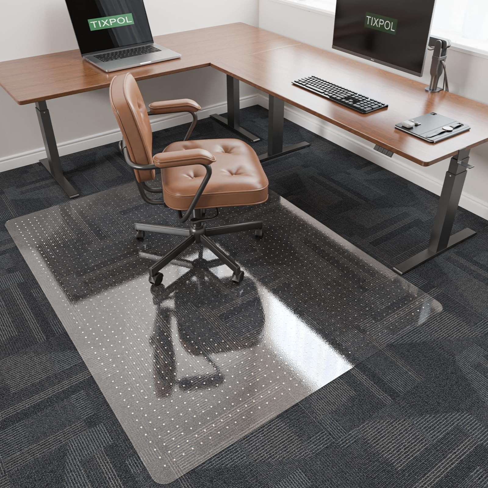 Office Chair Mat for Carpet, tixpol 46" x 60" Chair Mat for Carpeted Floors, ...