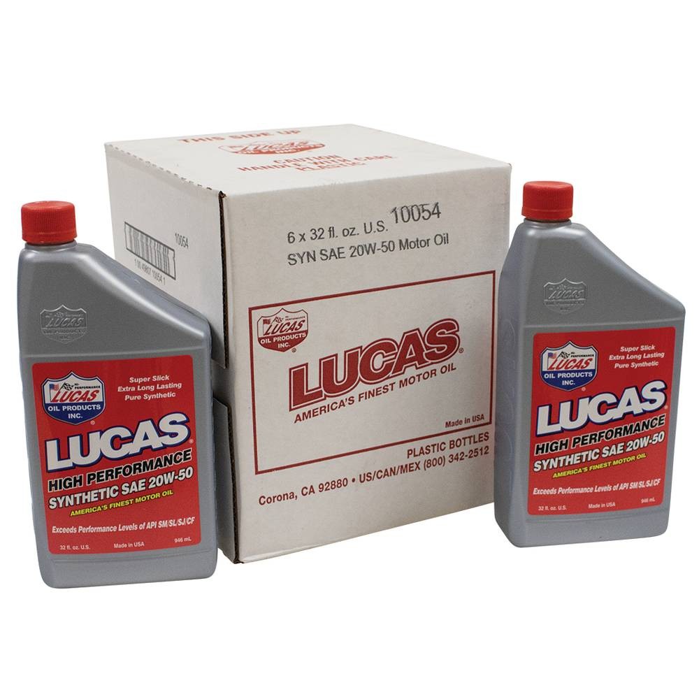 Oem Synthetic Motor Oil / Sae 20W-50 Oil, 6 Blts/1 Qt 051-555