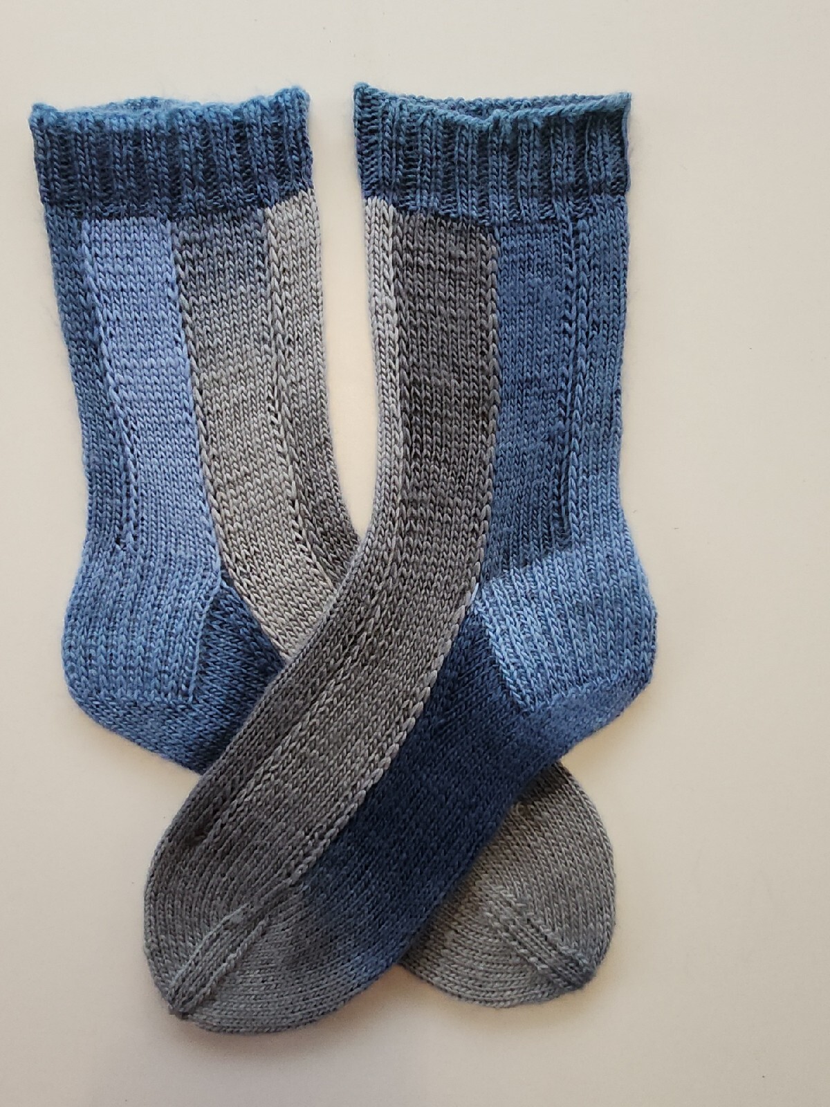 Hand Knitted Wool Socks Size 5-7 #86