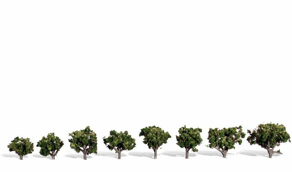 Woodland Scenics ~ Sun Kissed Trees ~ 3/4" to 1-1/4" ~ 8 Pieces ~ TR3501