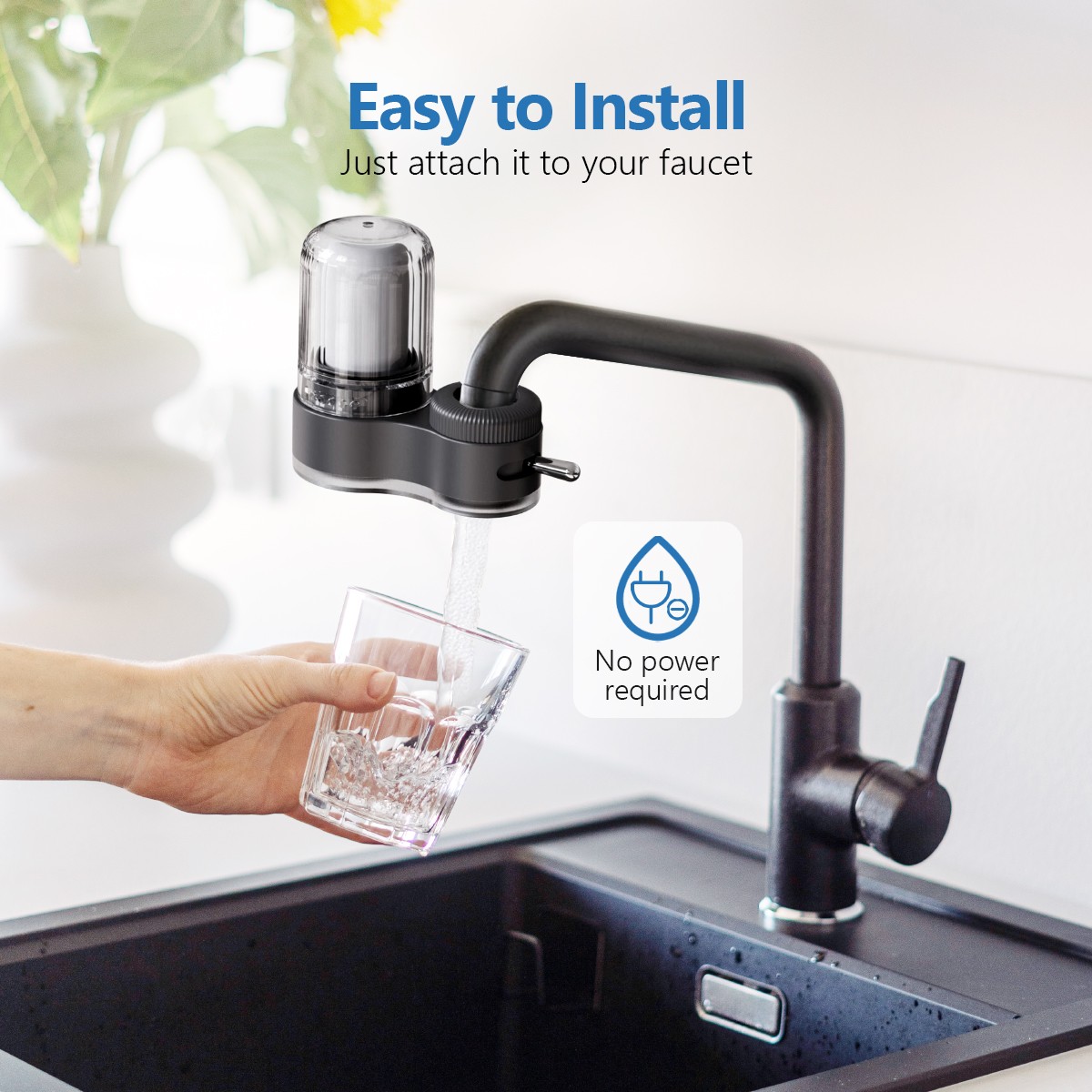 Water Filter for Sink Water Saving Sturdy Replacement for Bathroom Household