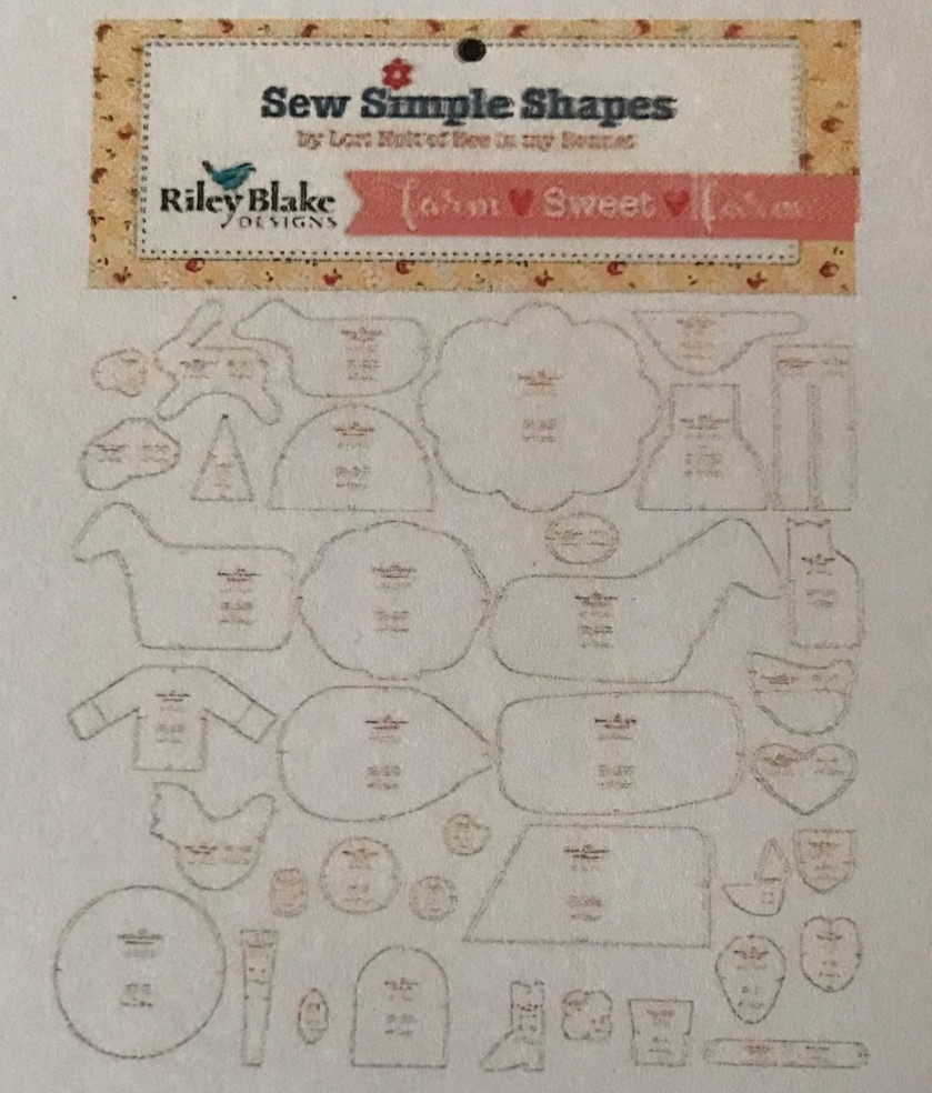 Lori Holt "Farm Sweet Farm" Sew Simple Shapes NEW.  Unopened 38 Templates.