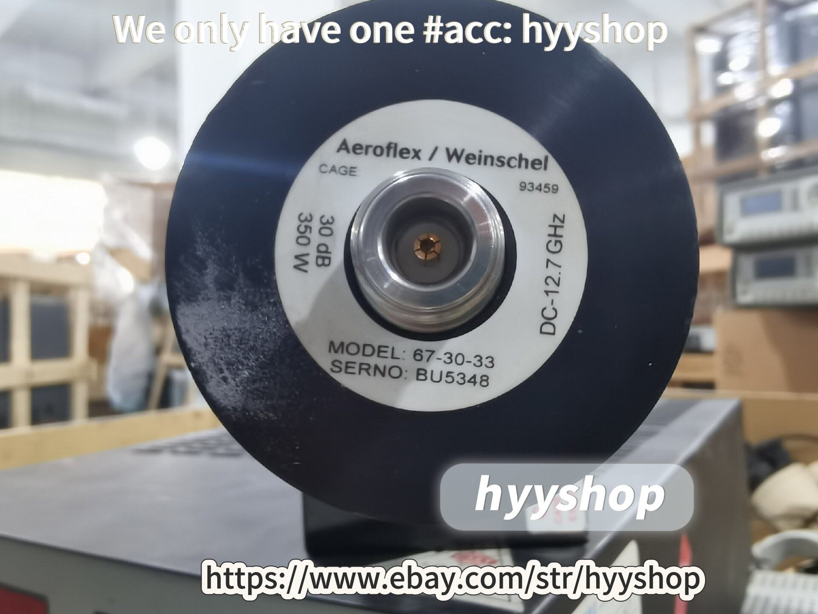 1PCS Aeroflex/winschel 67-30-33 high-power attenuator, 350W, DC-12.7GHz /hyy