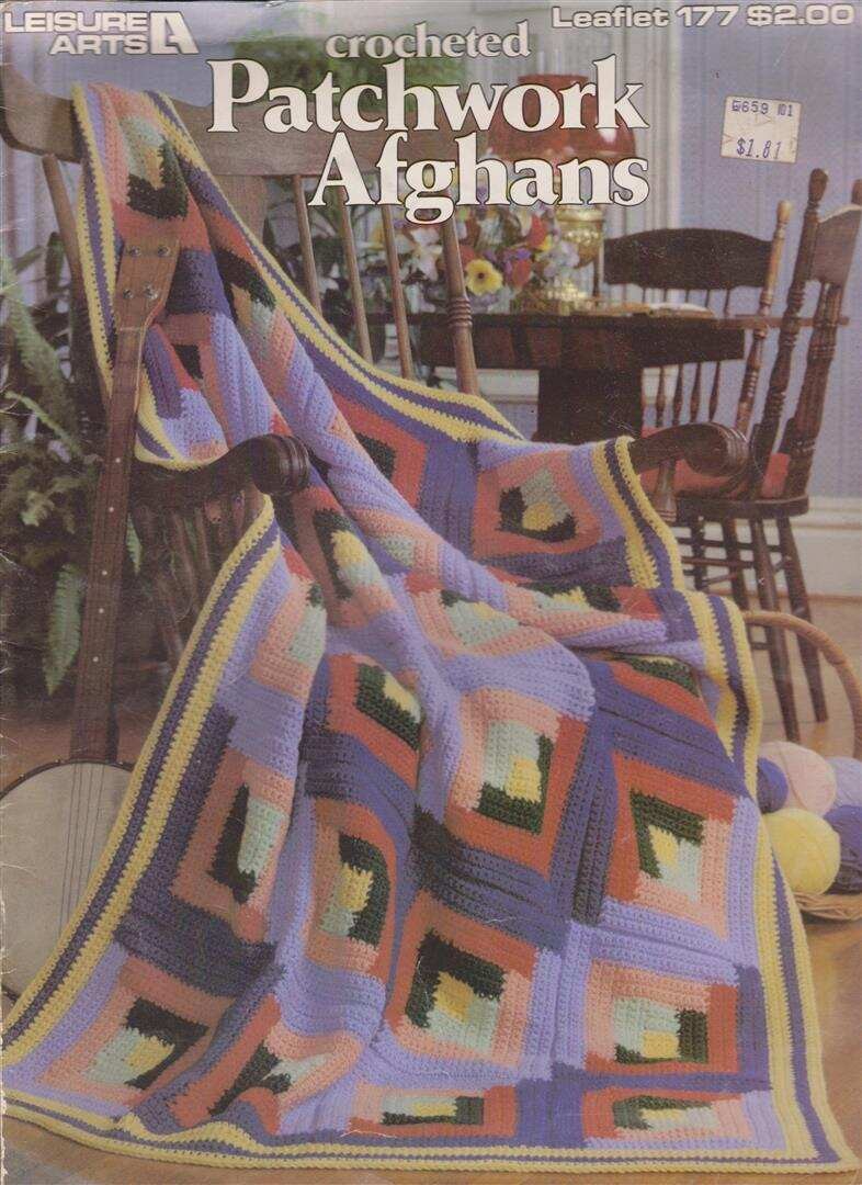 OOP!!! CROCHETED PATCHWORK AFGHANS BEAUTIFUL DESIGNS