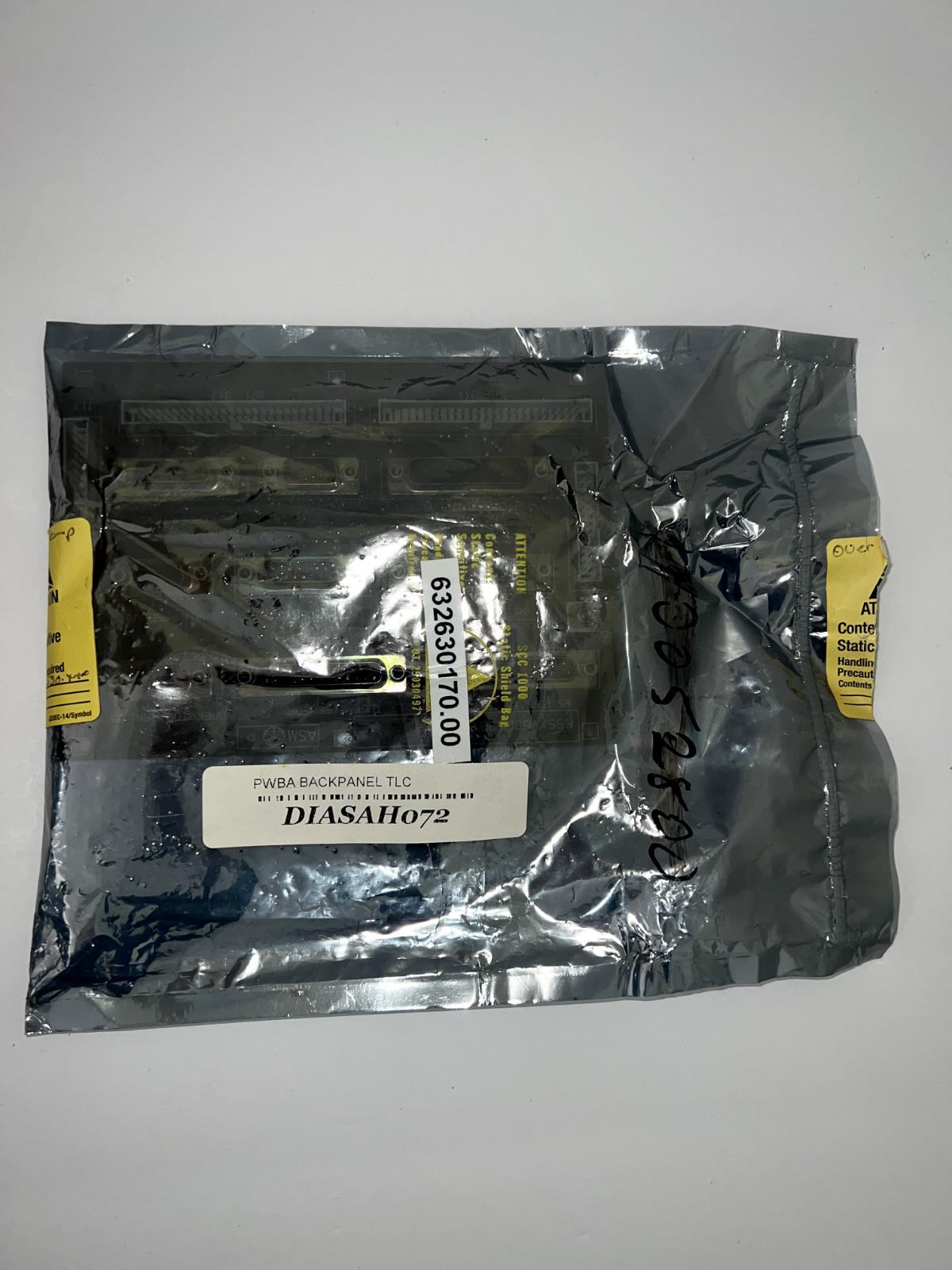 PWBA Backpanel TLC DIASAH072 632630170.00, New